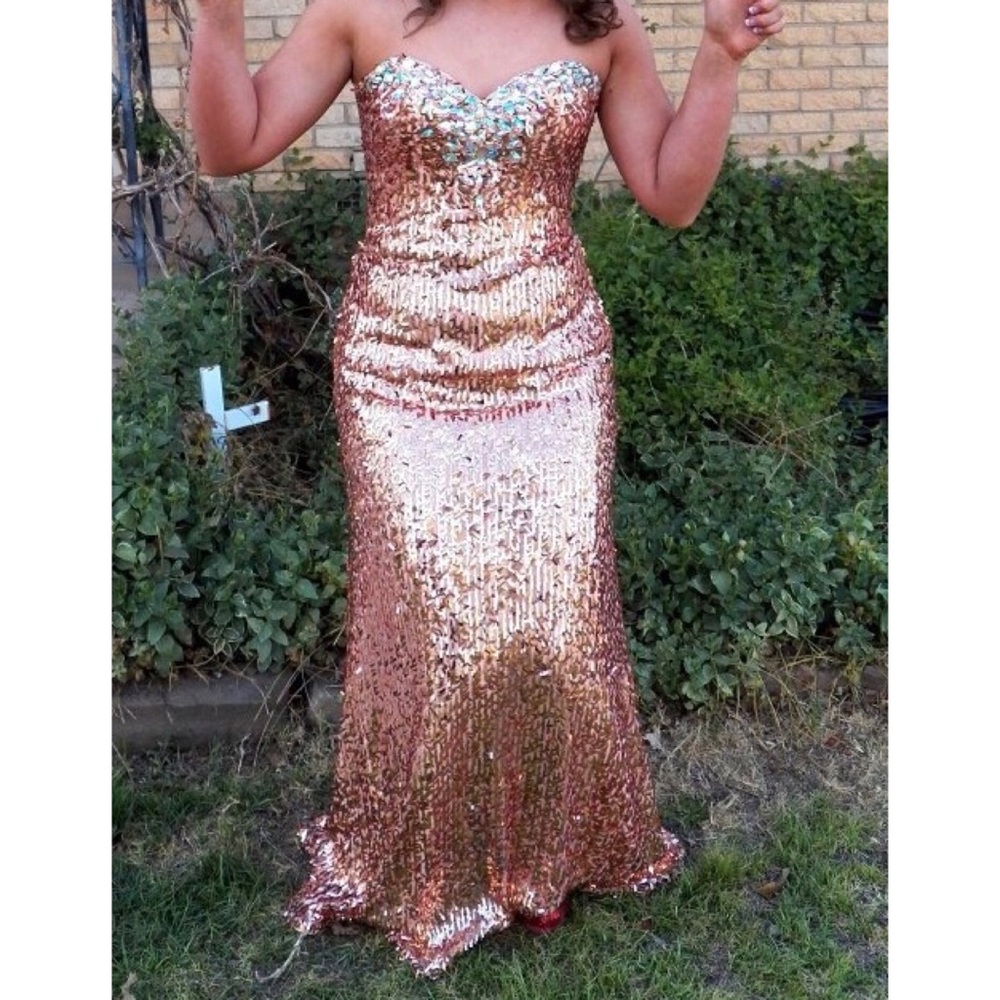 Bronze Prom Dress